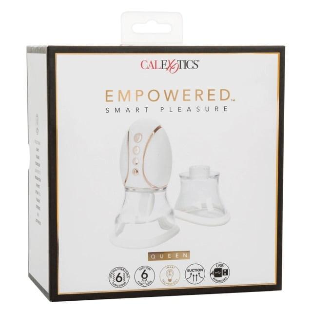 CalExotics Empowered Queen Pleasure Clitoral Suction Massager - White