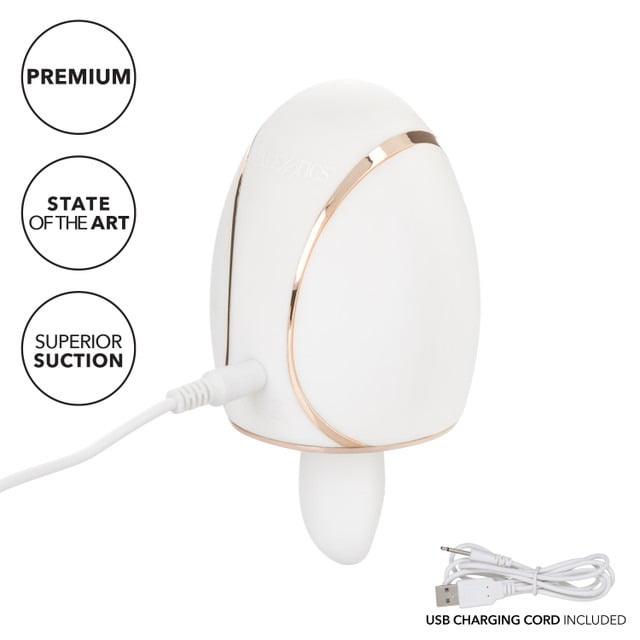 CalExotics Empowered Queen Pleasure Clitoral Suction Massager - White