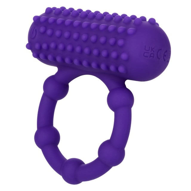 CalExotics 5 Bead Rechargeable Vibrating Maximus Ring - Purple