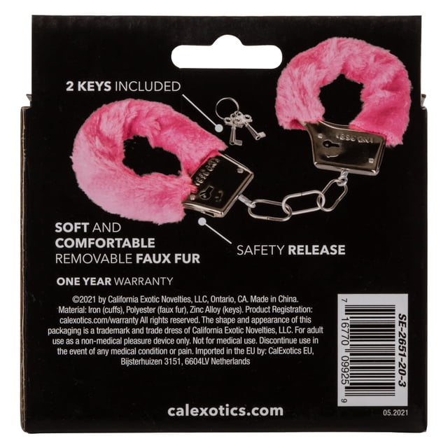 CalExotics Playful Furry Cuffs - Pink