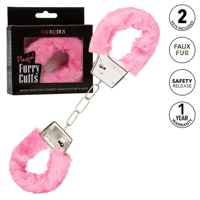 CalExotics Playful Furry Cuffs - Pink