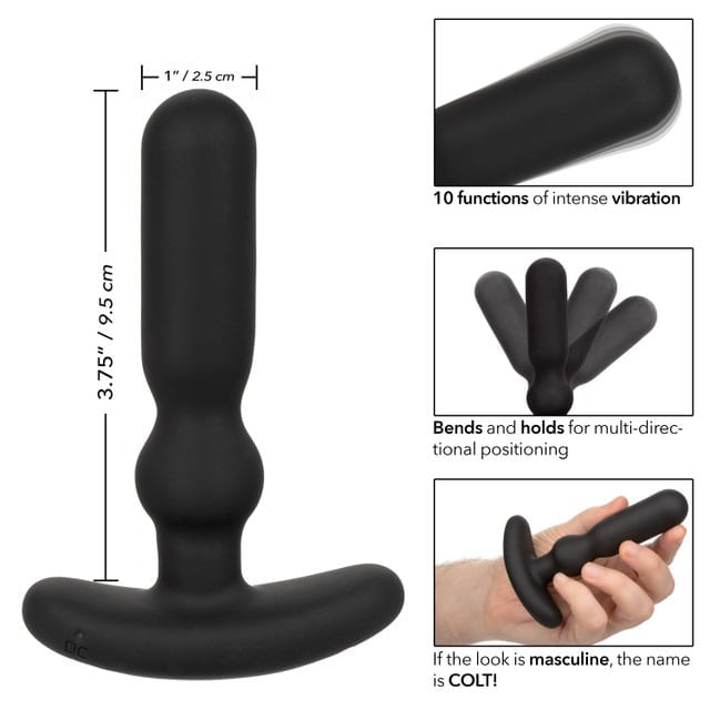 CalExotics Colt Rechargeable Anal-T Vibrating Anal Probe - Black