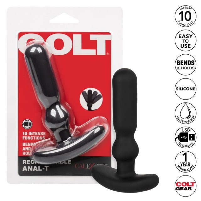 CalExotics Colt Rechargeable Anal-T Vibrating Anal Probe - Black