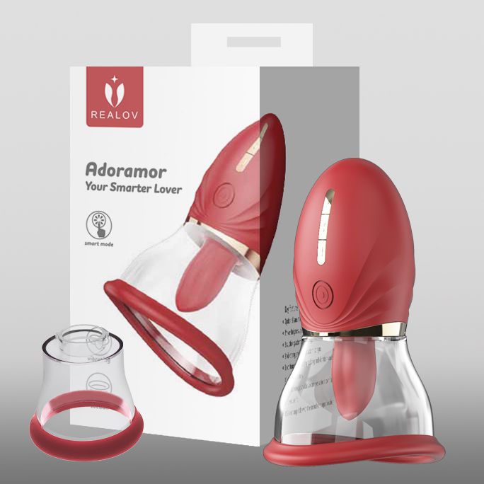 Realov Magic Tongue Pleasure Flicking Vibrating Pussy Pump