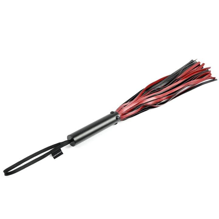Sportsheets Saffron Flogger - Black & Red