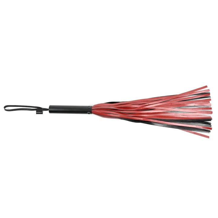 Sportsheets Saffron Flogger - Black & Red