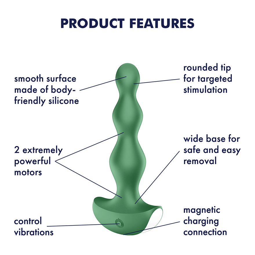 Satisfyer Lolli Plug 2 Anal Plug Vibrator - Green