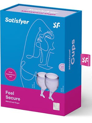 Satisfyer 2pk Menstrual Cups - Feel Secure - Purple