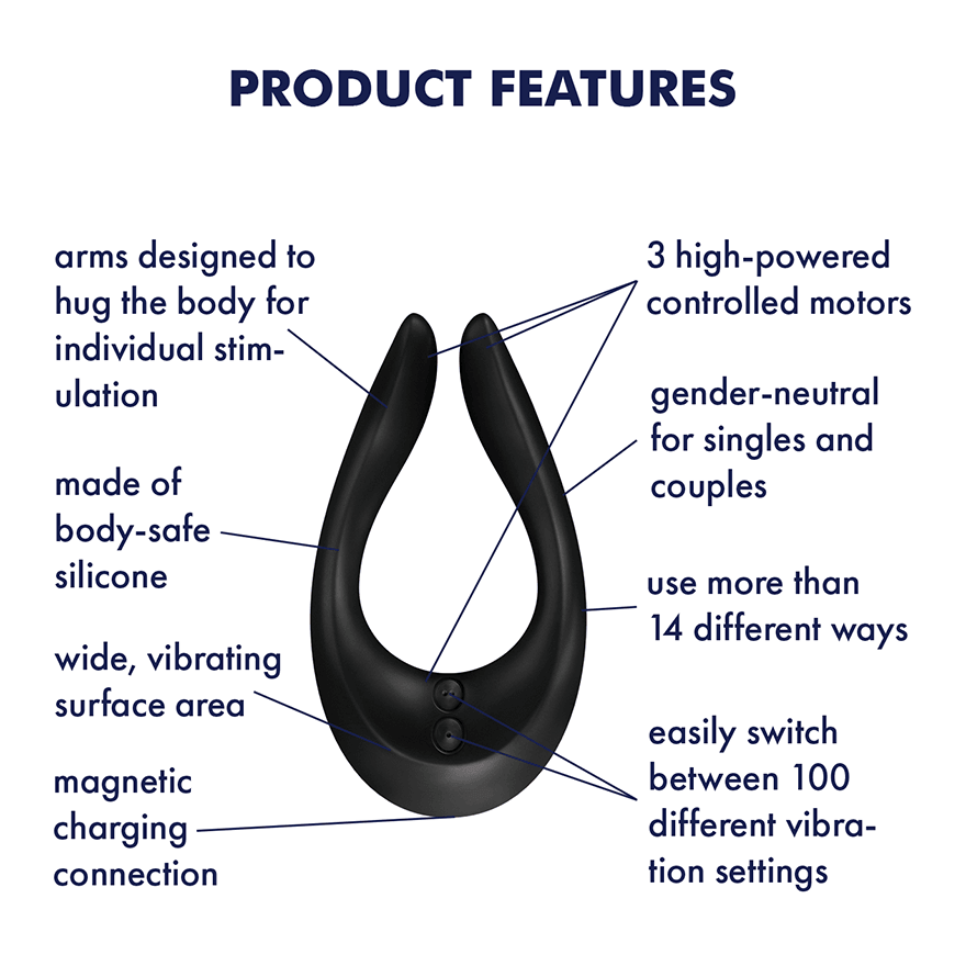 Satisfyer Endless Joy Multi Couples Vibrator - - Melbourne - Australia