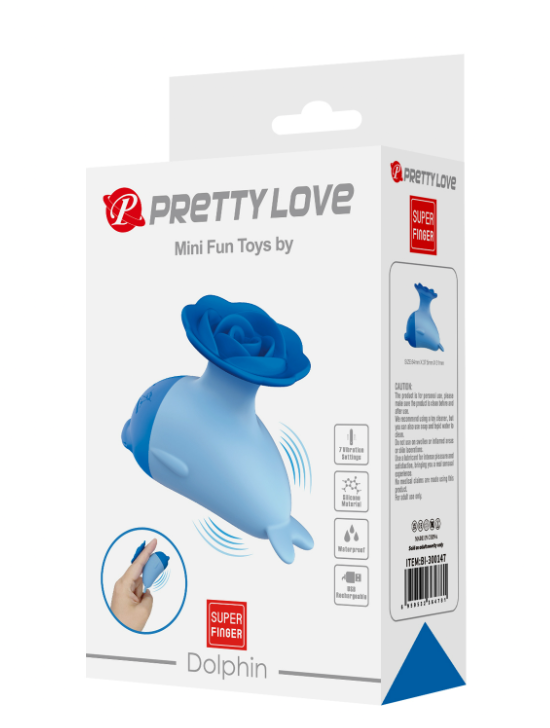 Pretty Love Dolphin Super Finger Mini Vibe