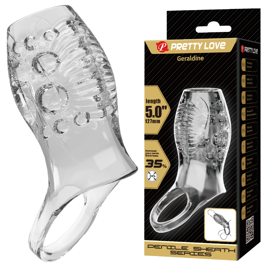 Pretty Love Geraldine Adds Extra Thickness 5" Penis Sleeve