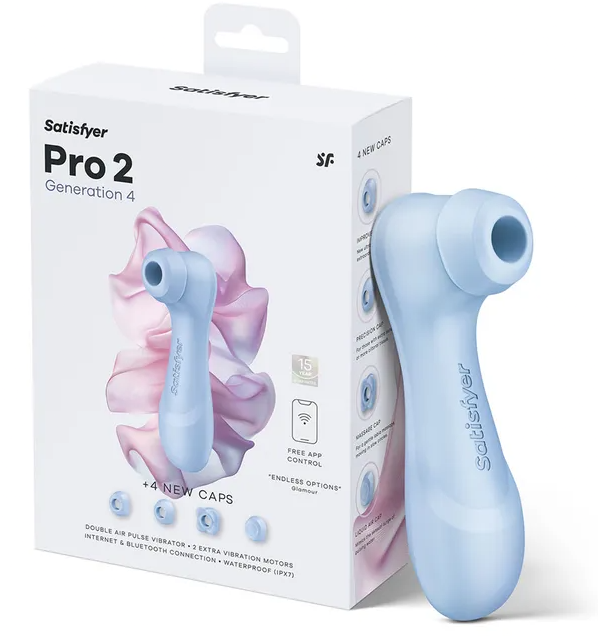 Satisfyer Pro 2 Generation 4 Rechargeable Clitoral Stimulator with App Control