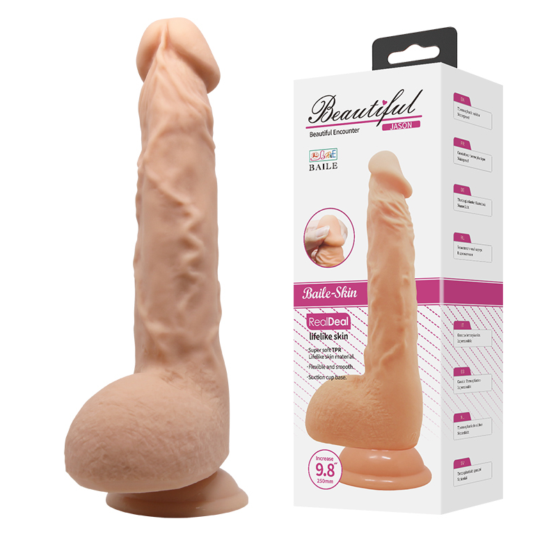 Beautiful Encounter Jason 9.8" Dildo with Balls - - Australia - Sexy Devil