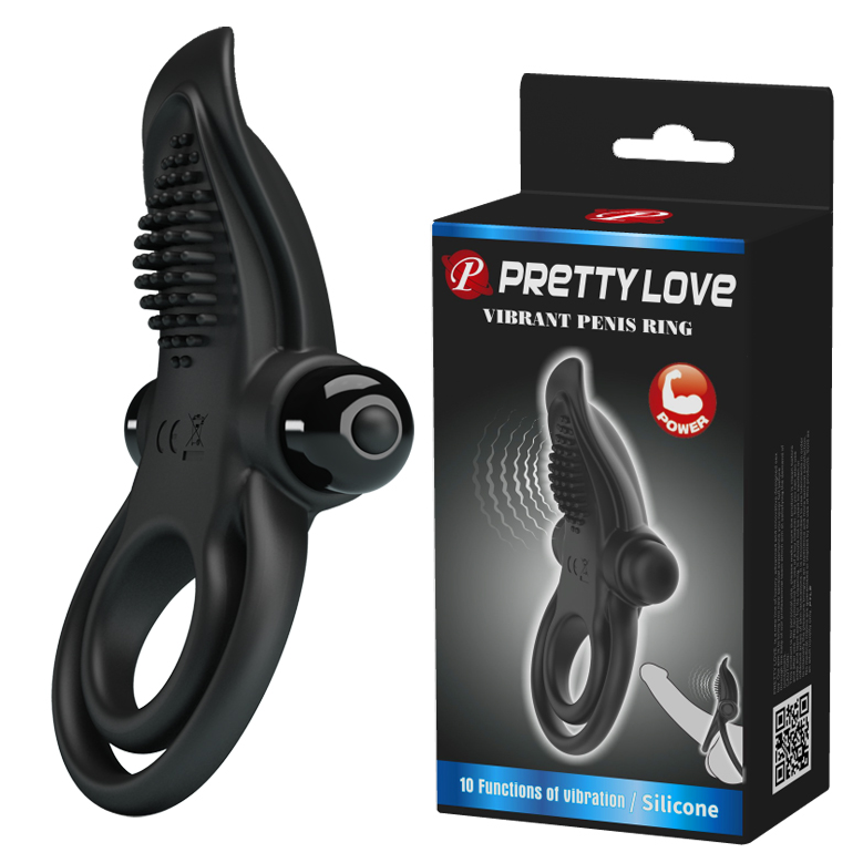 Pretty Love Vibrating Penis & Balls Cock Ring