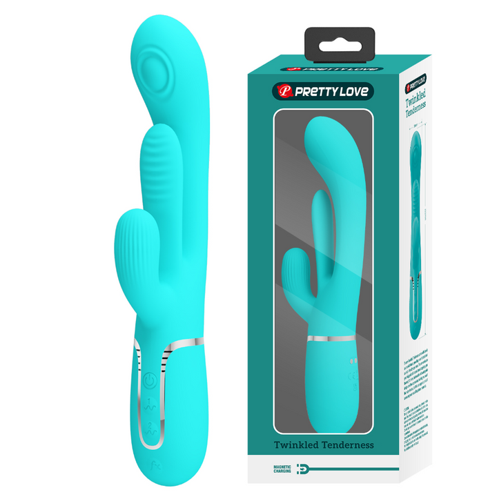 Pretty Love Twinkled Tenderness Thumping & Licking Rabbit Vibrator - Shania