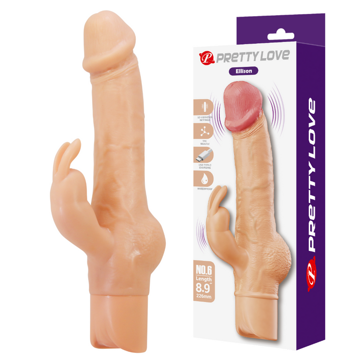 Pretty Love Ellison 8.9" Rechargeable Rabbit Vibrator