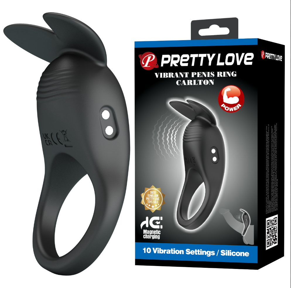 Pretty Love Carlton Rechargeable Vibrating Cock Ring