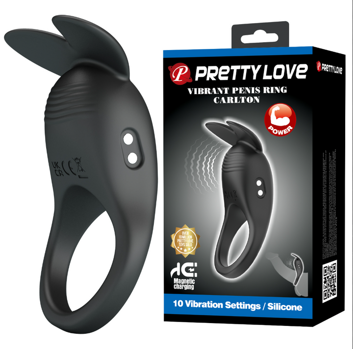 Pretty Love Carlton Rechargeable Vibrating Cock Ring