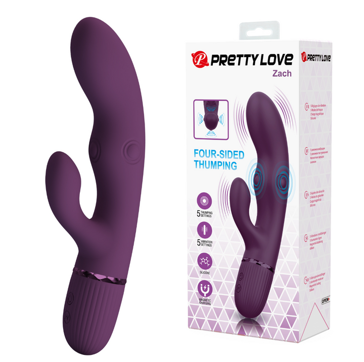 Pretty Love Zach Four Side Thumping Rabbit Vibrator