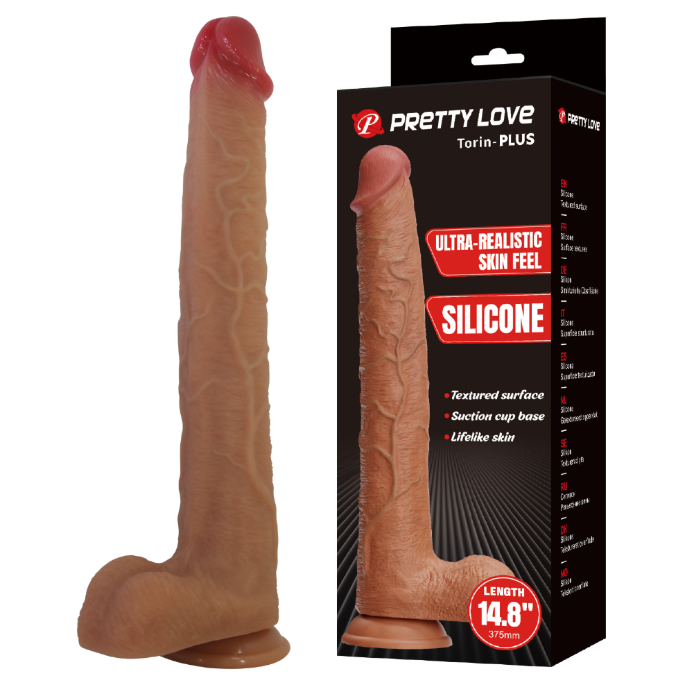 Pretty Love Torin 14.8" Ultra Realistic Silicone Dildo