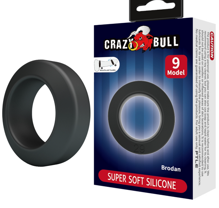 Crazy Bull Brodan Silicone Cock Ring - Cock Ring - Australia - Sexy Devil