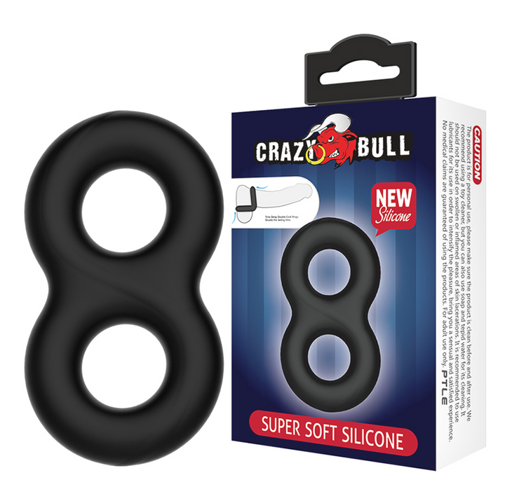 CRAZY Bull Double Donut Cock & Ball Ring