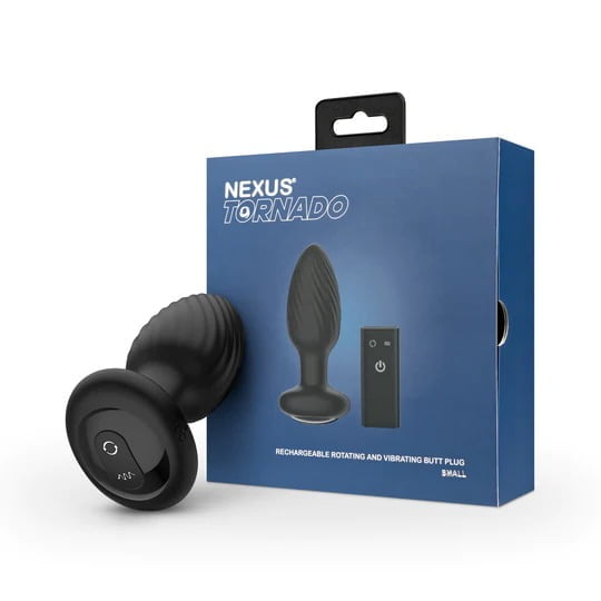 Nexus Tornado Rotating And Vibrating Butt Plug - Small