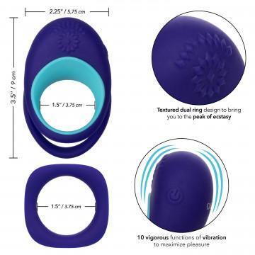 CalExotics Link Up Alpha Rechargeable Vibrating Cock Ring