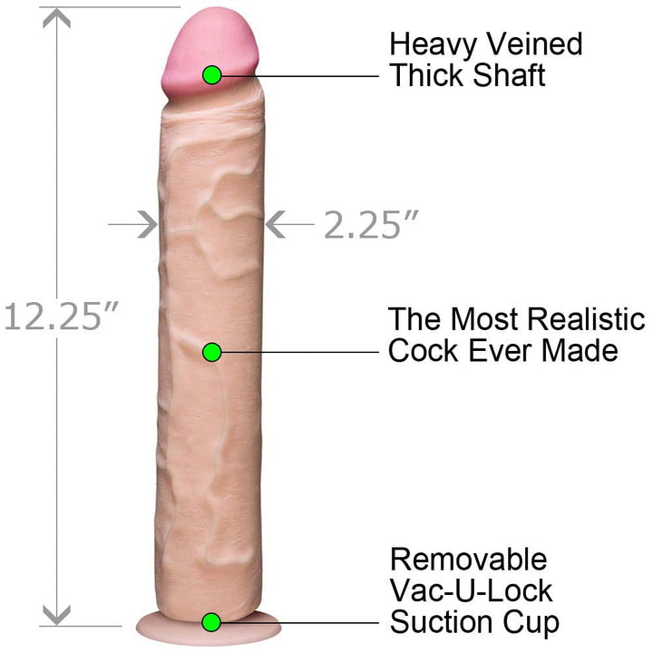 Doc Johnson The Realistic UR3 Cock Slim 12"