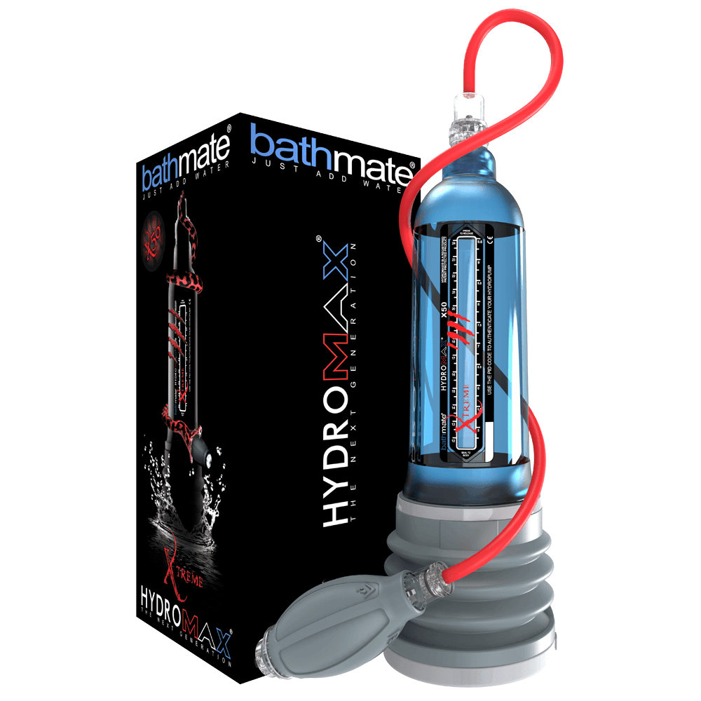 Bathmate Hydromax X50 Xtreme Hydro Pump & Kit - Aqua Blue