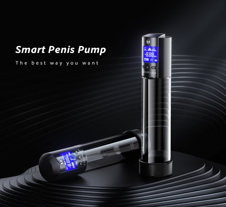 LuvPump Smart Rechargeable Penis Pump with LCD Screen