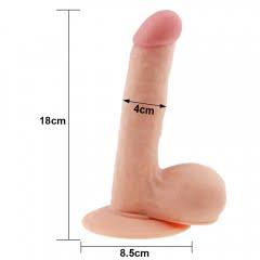 Lovetoy The Ultra Soft Dude 7.5" Realistic Dildo Suction Cup