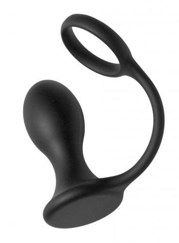 XR Brands Prostatic Play Rover Silicone Ring & Prostate Plug