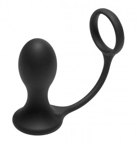 XR Brands Prostatic Play Rover Silicone Ring & Prostate Plug