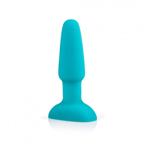 b-Vibe Rechargeable Rimming Plug with Remote - Teal