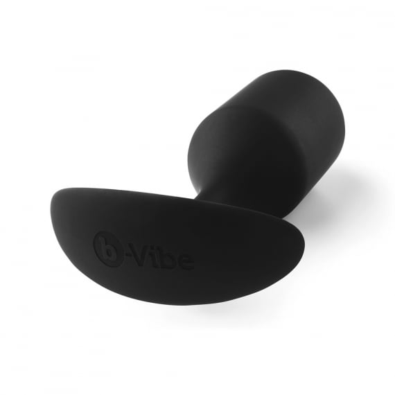 b-Vibe Snug Plug 4 Weighted Silicone Anal Plug - Black