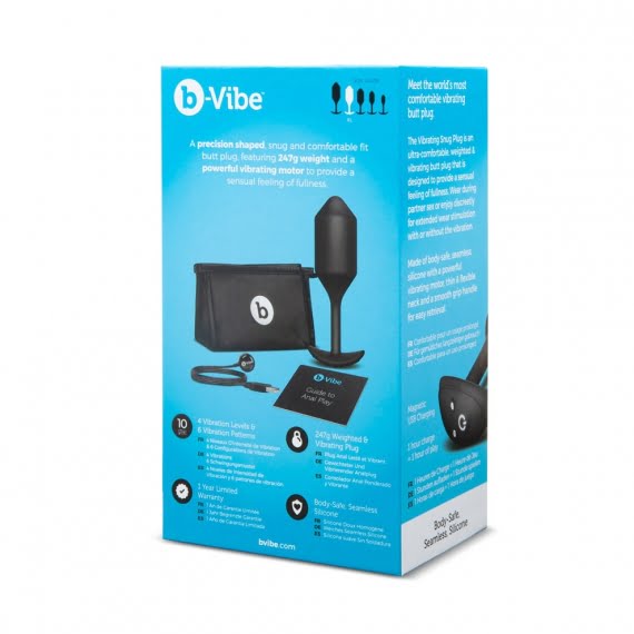 b-Vibe Vibrating  Snug Plug XL - Black