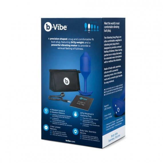 b-Vibe Rechargeable Vibrating XL Snug Plug - Butt Plug - Australia - Sexy Devil