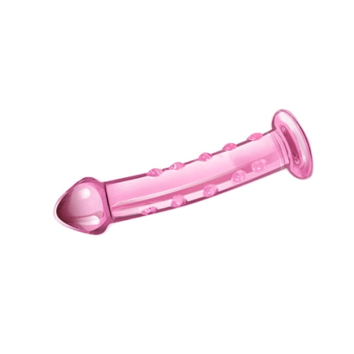 Lovetoy Products Glass Romance 7.5" Dildo - Pink