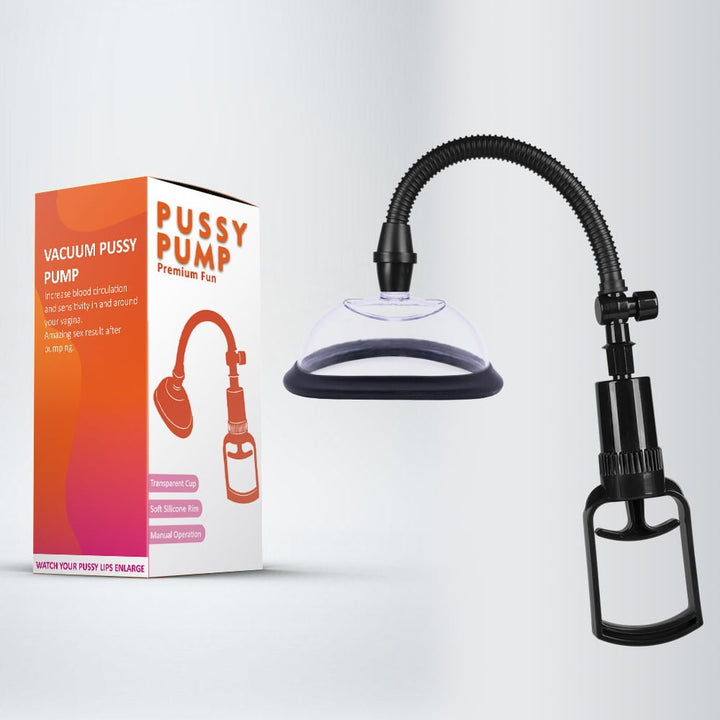 Premium Fun Pussy Pump 2pc - Clear