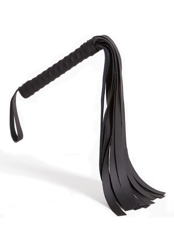 Sportsheets Sex & Mischief Faux Leather Flogger - Black