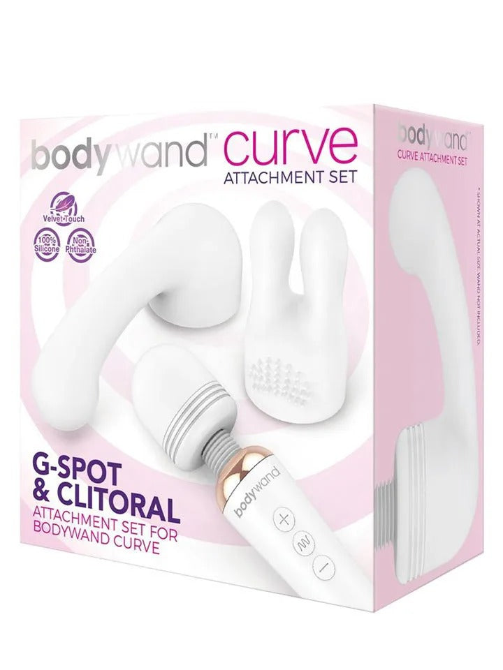 Bodywand Curve G-Spot & Clitoral attachment set - White