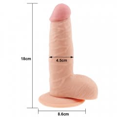 The Ultra Soft Dude 7.5" REalistic Dildo Suction Cup