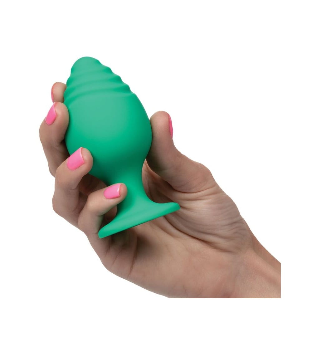 CalExotics Cheeky 2pc Textured Butt Plugs - Green