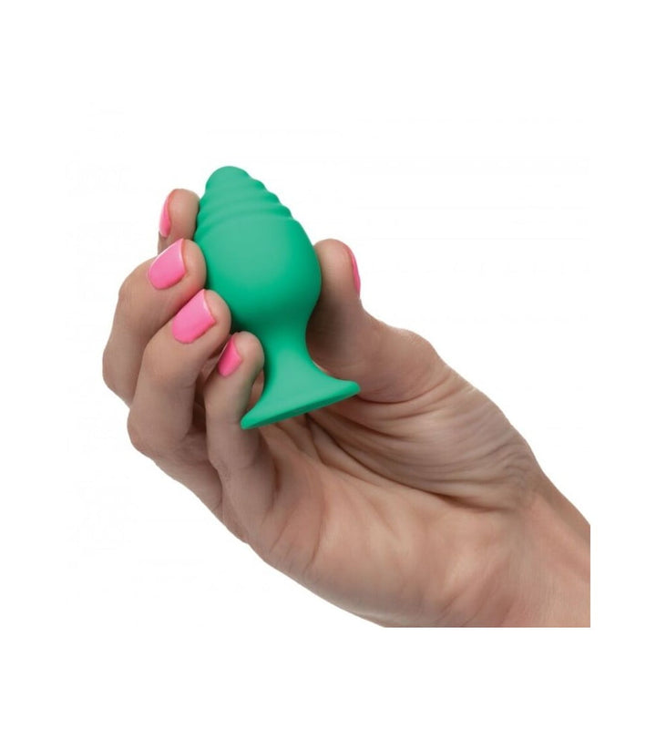 CalExotics Cheeky 2pc Textured Butt Plugs - Green