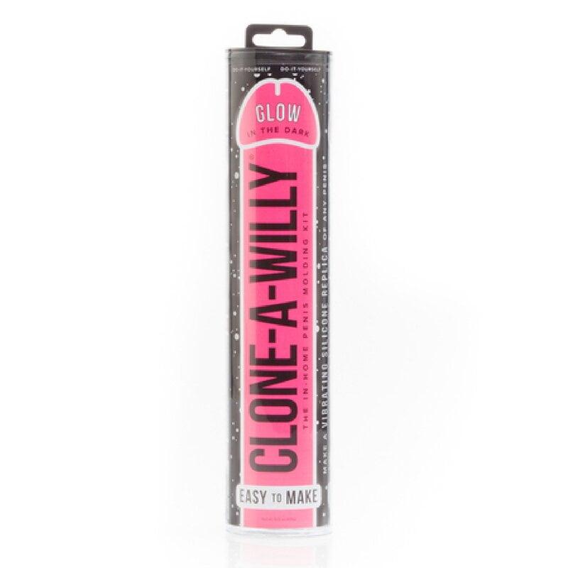 Clone-A-Willy Vibrator - Glow in the Dark Hot Pink