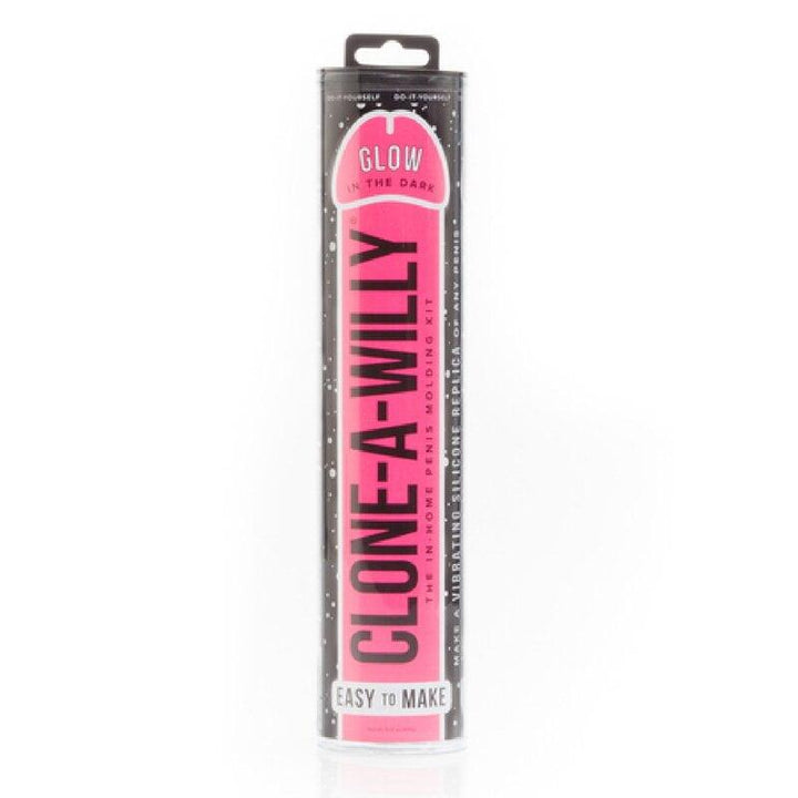Clone-A-Willy Vibrator - Glow in the Dark Hot Pink