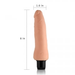 Lovetoy 8'' Real Feel Realistic Dildo Vibrator