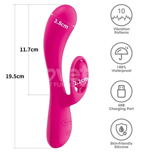 Lovetoy Orbit Rechargeable Rabbit Vibrator - Rabbit Vibrator - Australia - Sexy Devil