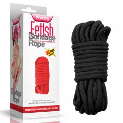 Lovetoy Fetish Bondage Rope 10m - Black